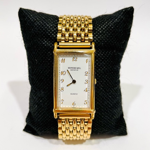 Raymond Weil Accessories Vintage Raymond Weil 8k Gp Tank 5742 Mens
